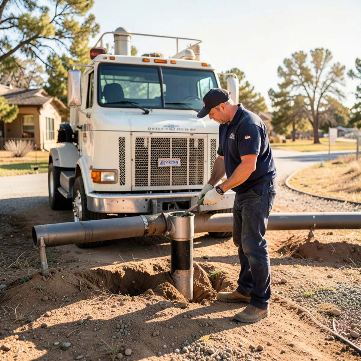 Douglas County sewer repair - sewer repair worksite