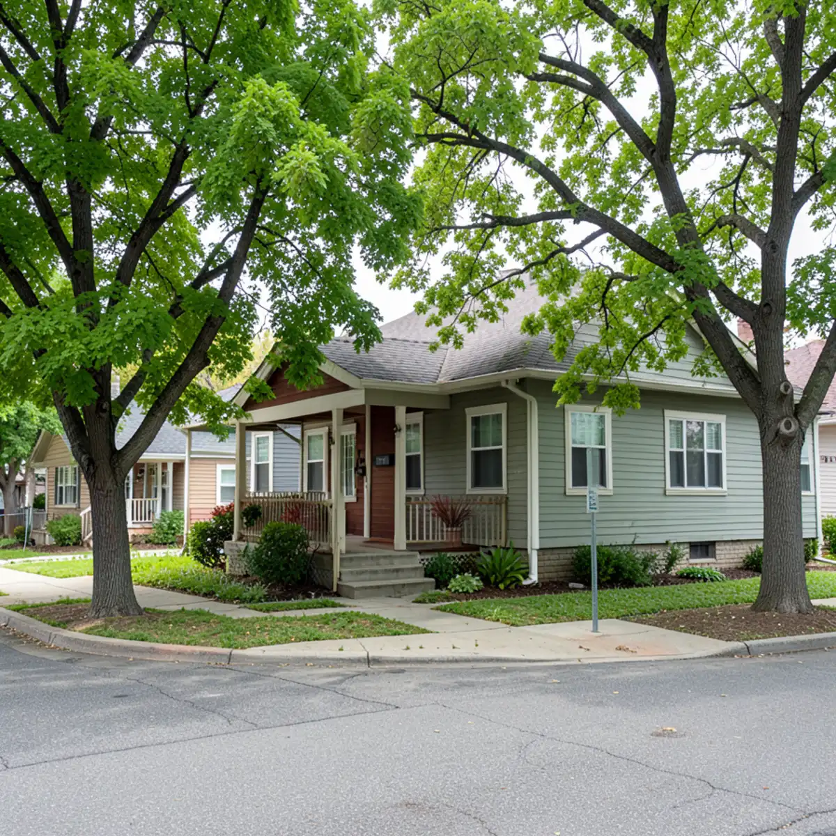 Jefferson County sewer repair - neighborhood streetscape