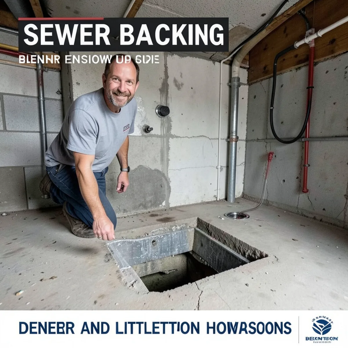 Sewer backing up in basement floor drain